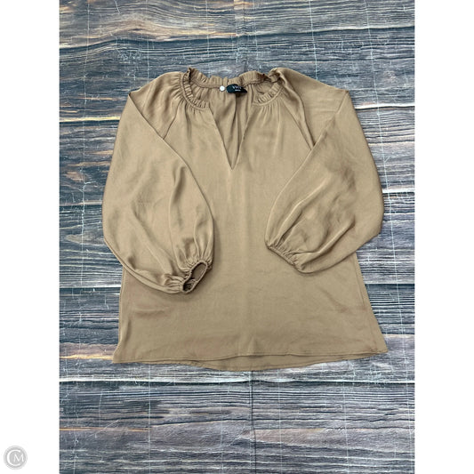 Top Long Sleeve By Vici In Tan, Size: S