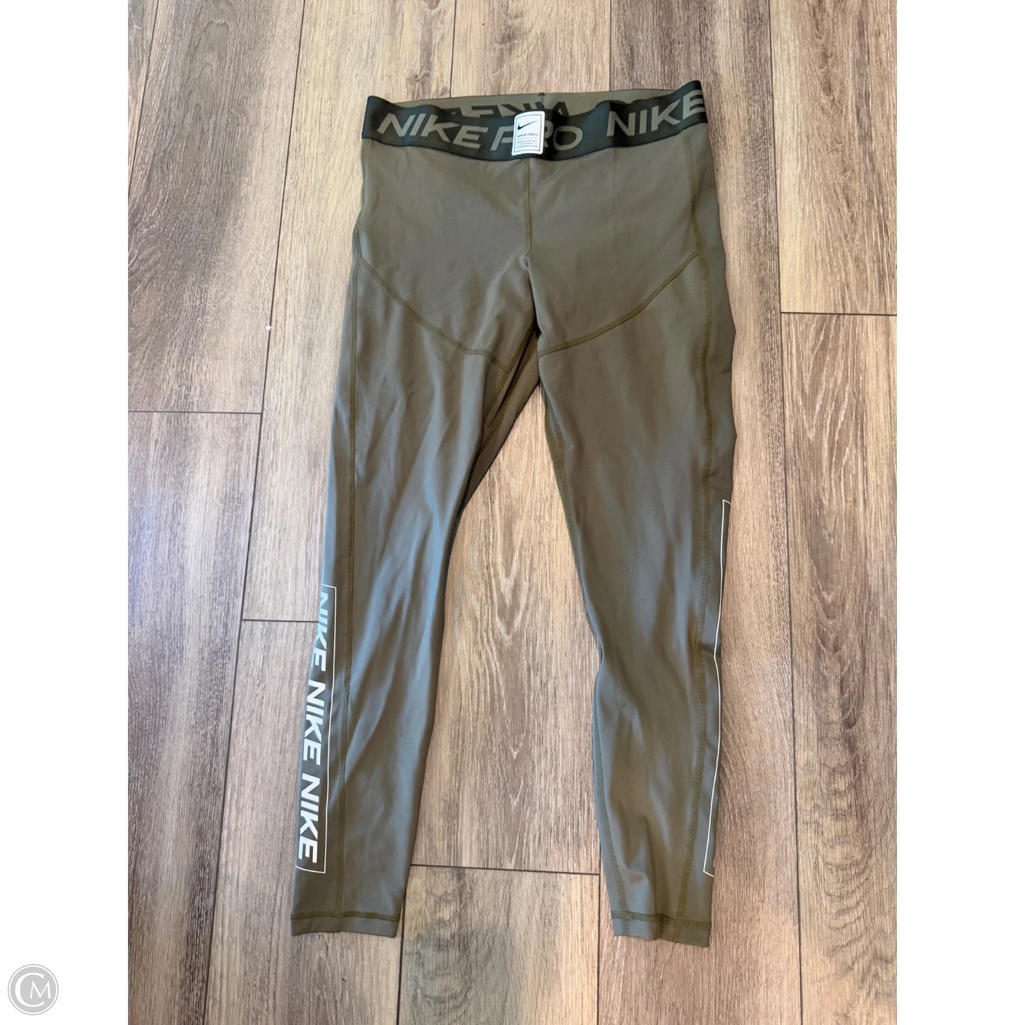 Athletic Pants By Nike In Green, Size: L