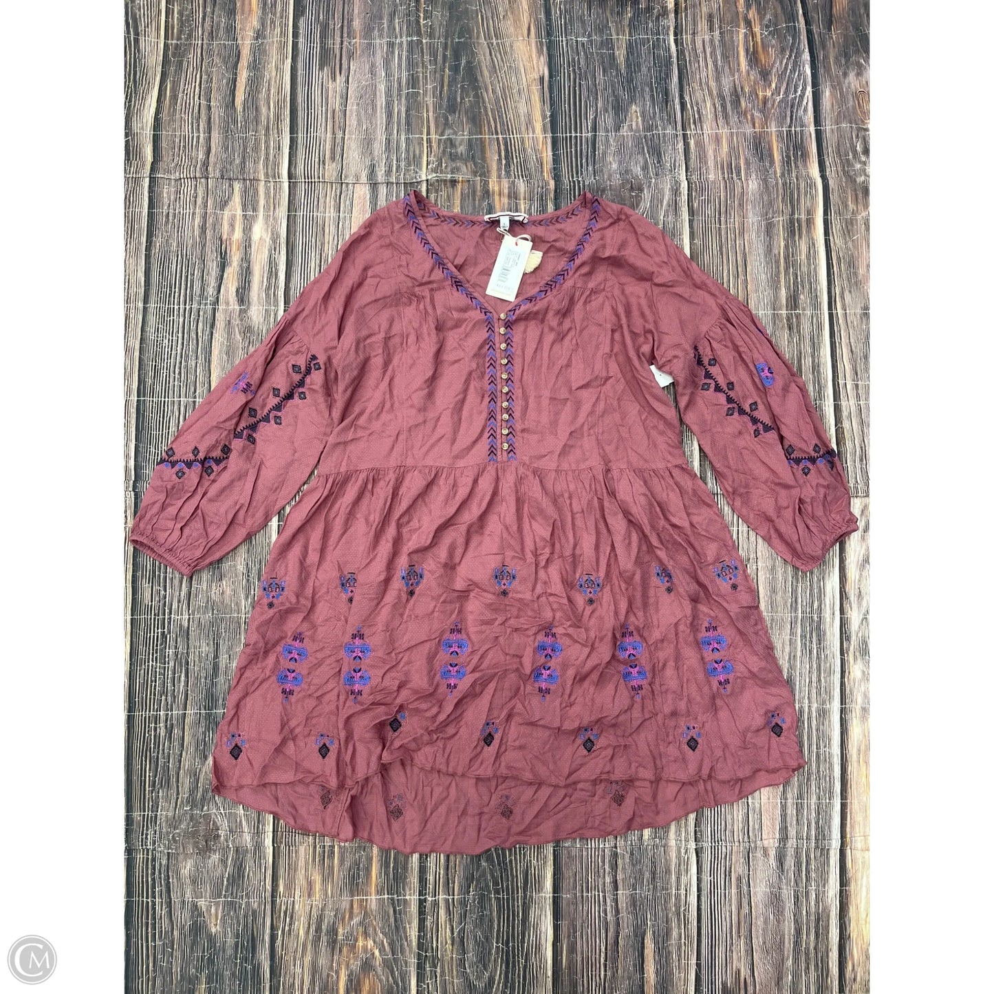 Dress Casual Short By Johnny Was In Pink, Size: L