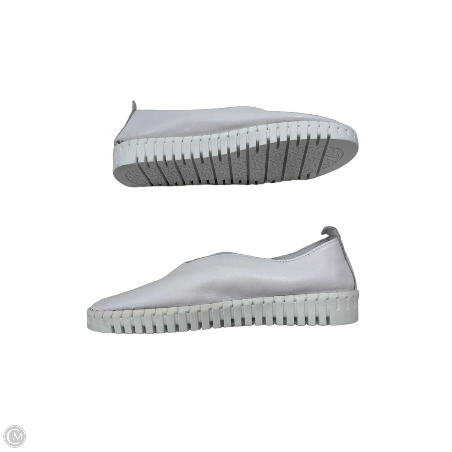 Shoes Flats By Clothes Mentor In White, Size: 10.5