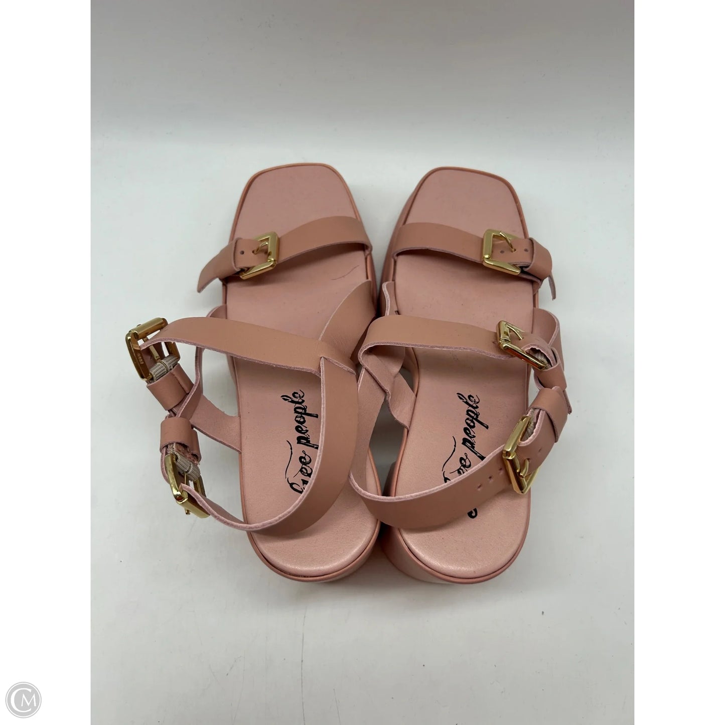 Sandals Heels Block By Free People In Pink, Size: 9.5