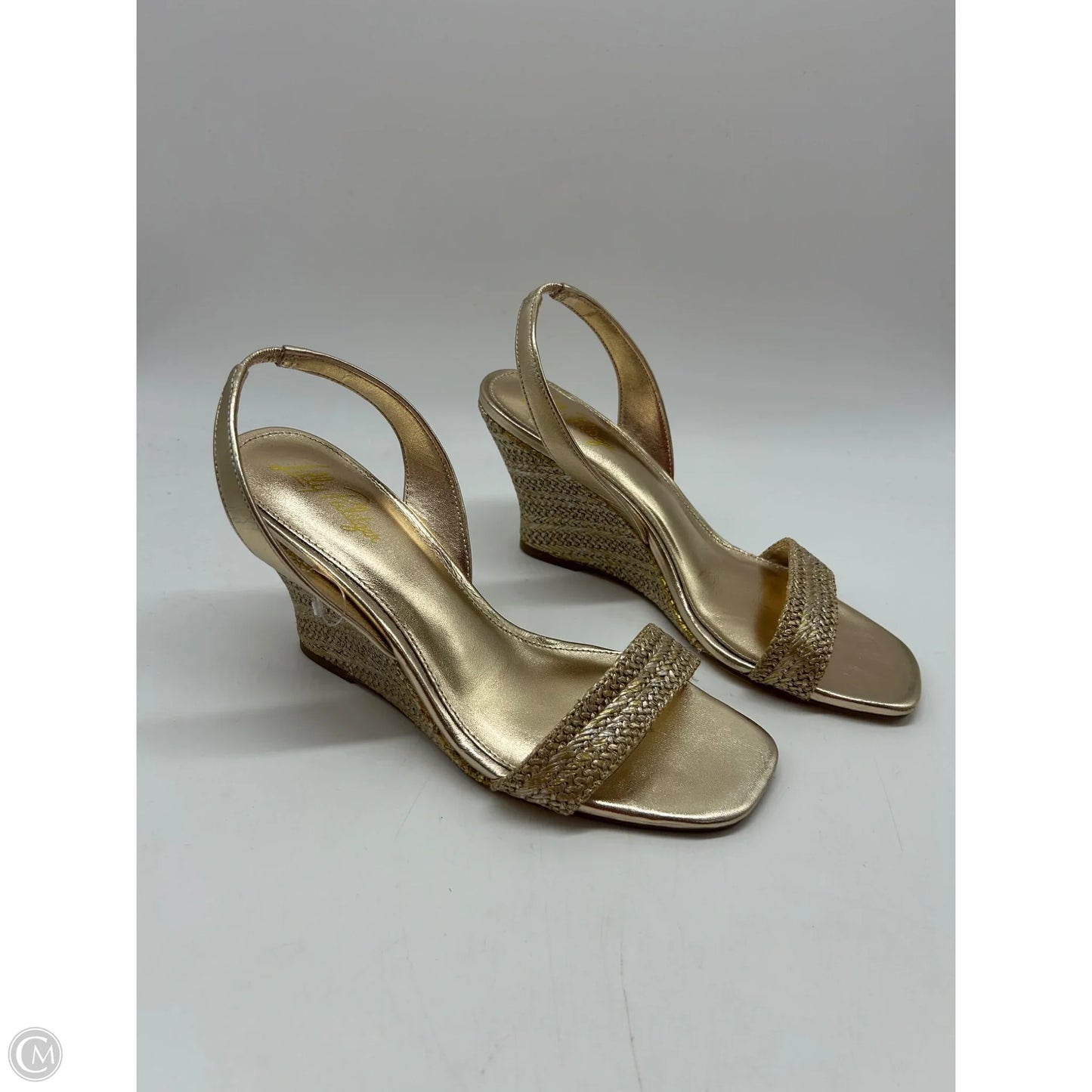 Shoes Designer By Lilly Pulitzer In Gold, Size: 8