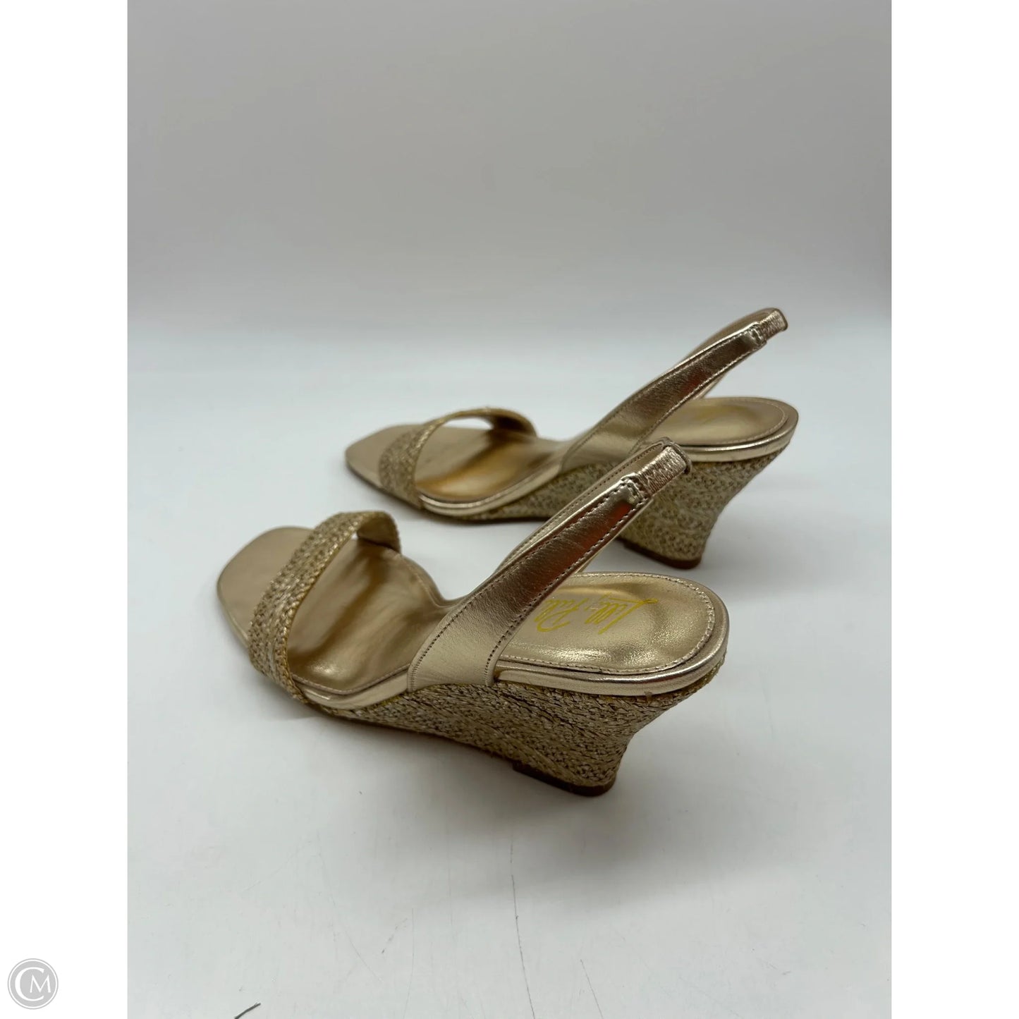 Shoes Designer By Lilly Pulitzer In Gold, Size: 8