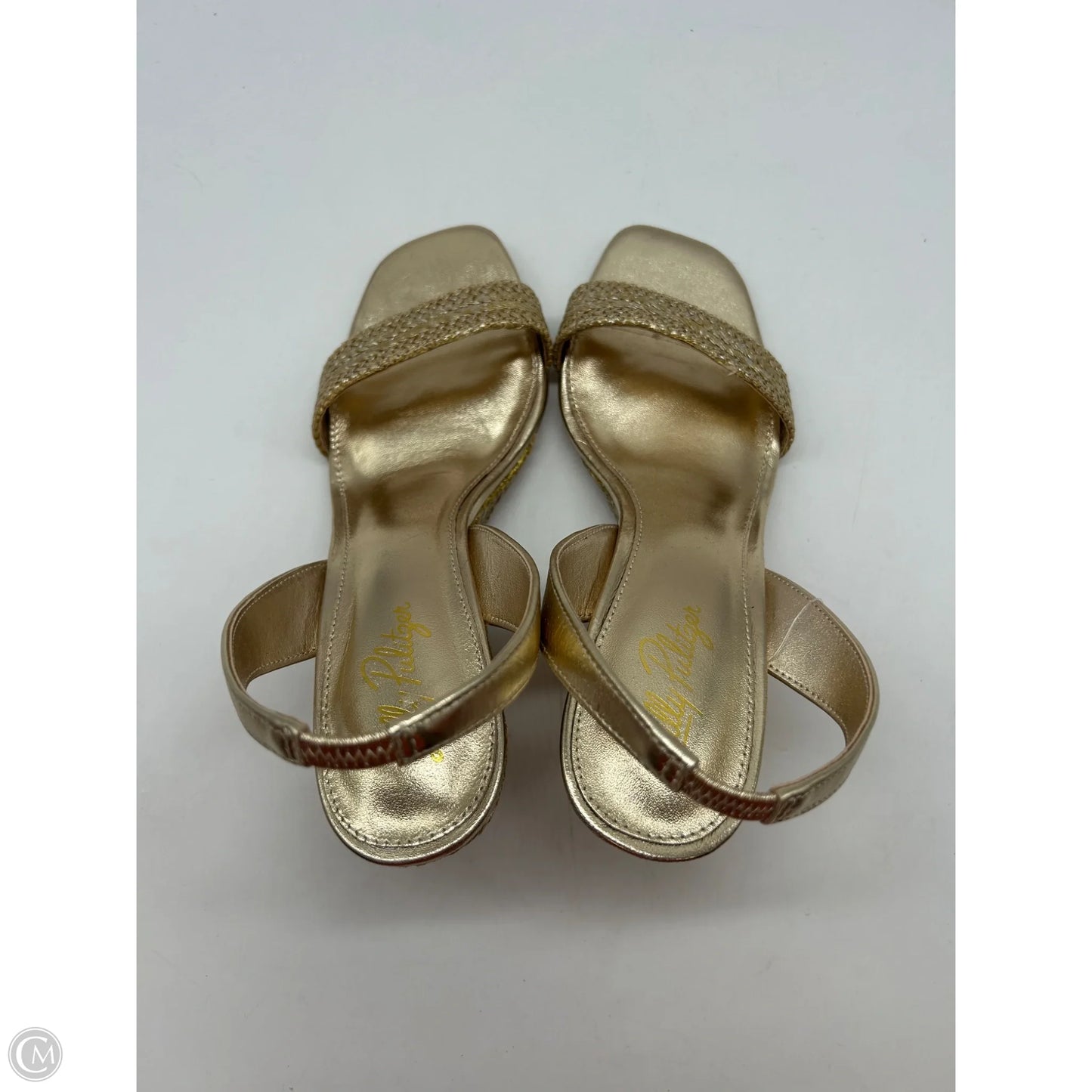 Shoes Designer By Lilly Pulitzer In Gold, Size: 8
