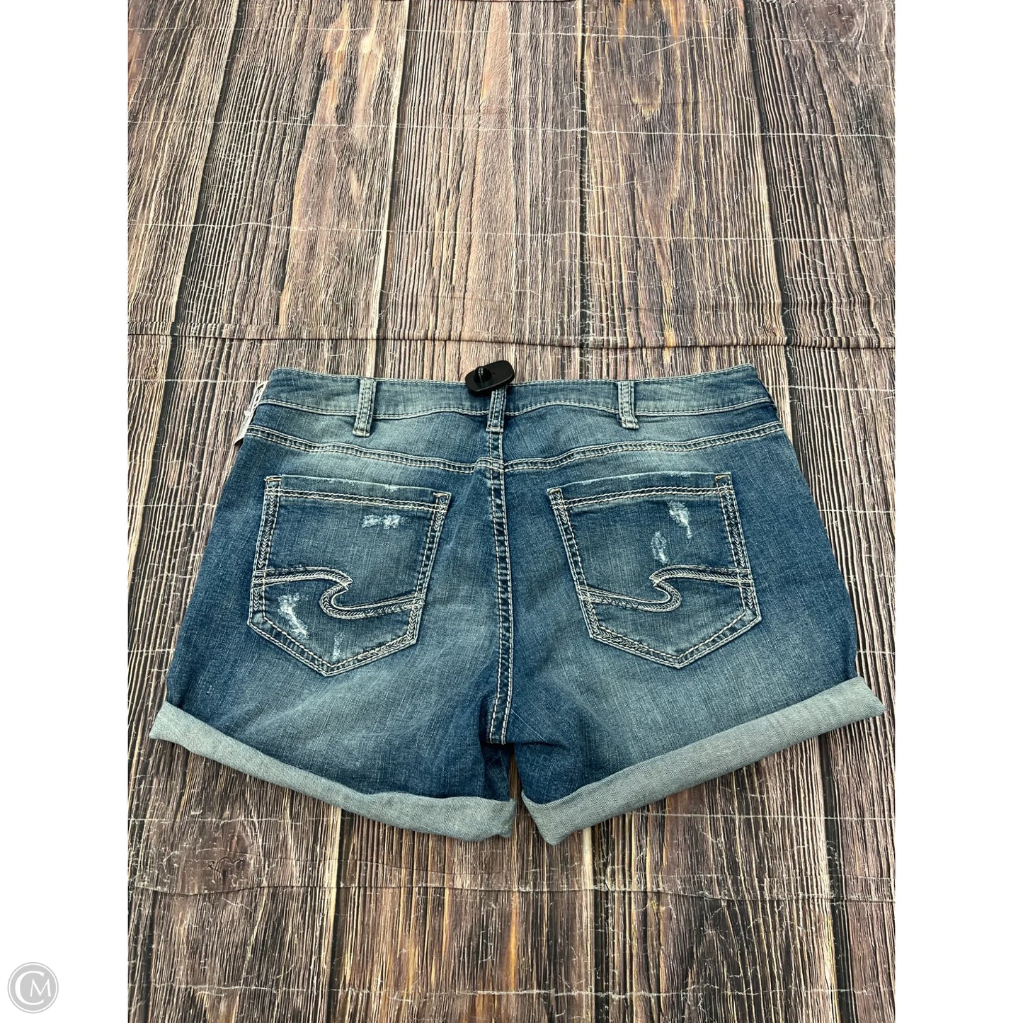 Shorts By Silver In Blue Denim, Size: 16
