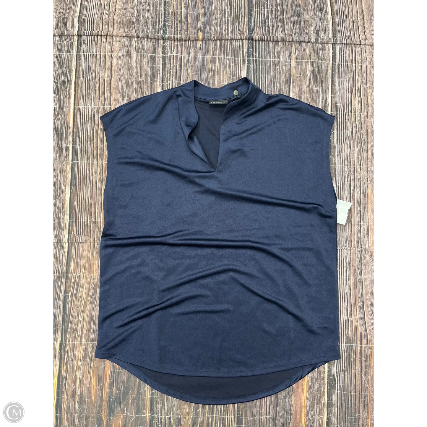 Top Short Sleeve By Tahari In Blue, Size: M