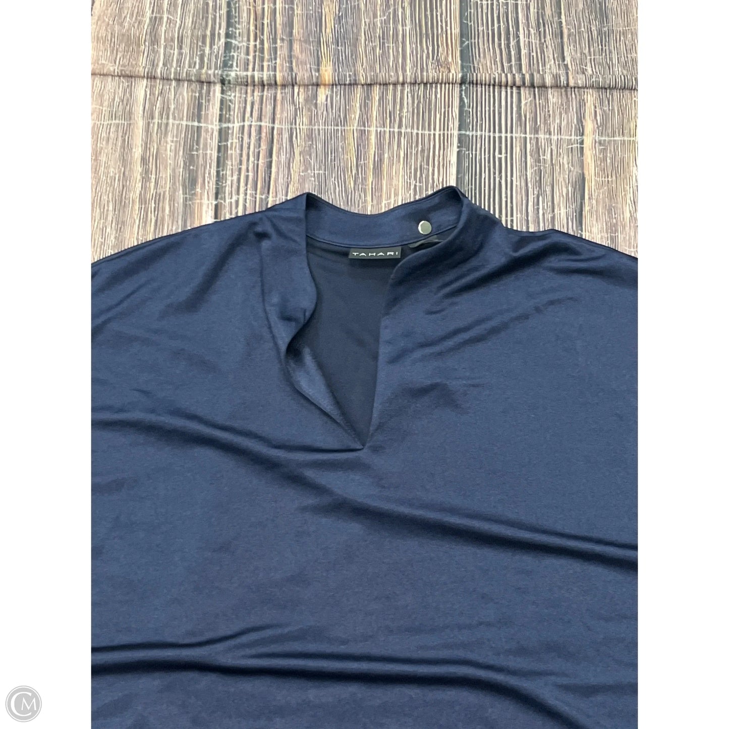 Top Short Sleeve By Tahari In Blue, Size: M