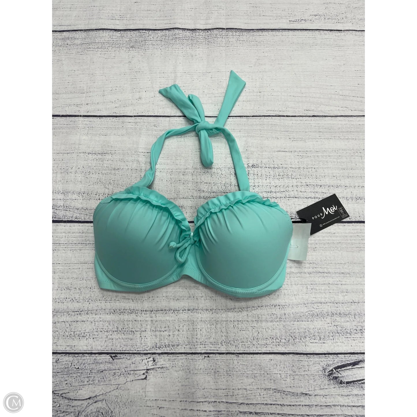Swimsuit Top By Clothes Mentor In Blue, Size: S