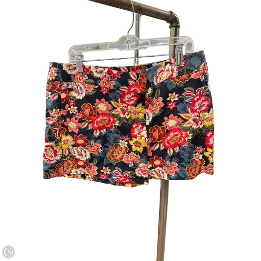 Shorts By Loft In Floral Print, Size: 14