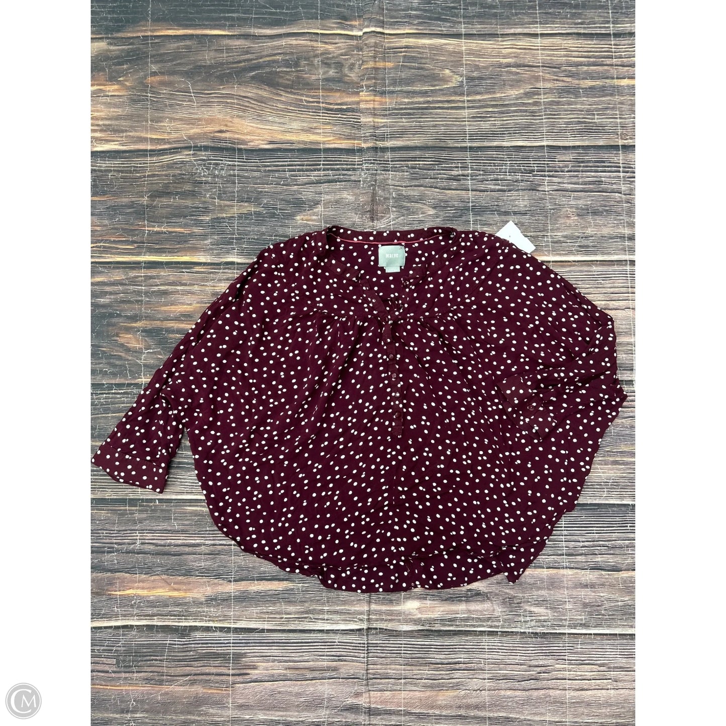 Top 3/4 Sleeve By Maeve In Purple, Size: S