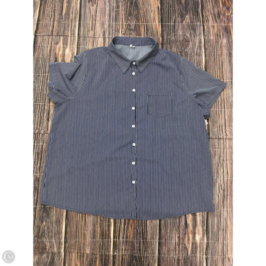 Top Short Sleeve By Clothes Mentor In Blue, Size: 2x