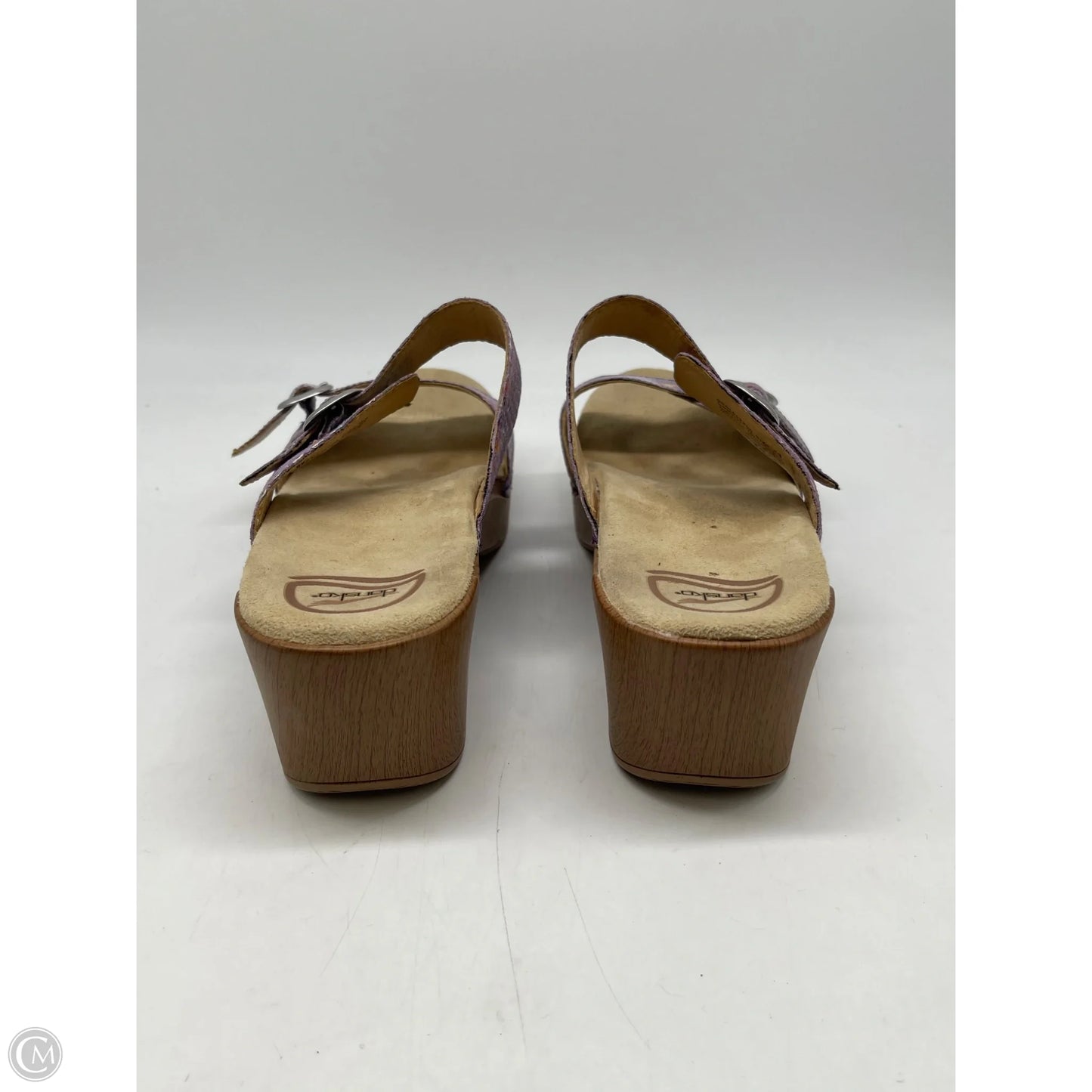 Sandals Heels Block By Dansko In Purple, Size: 11