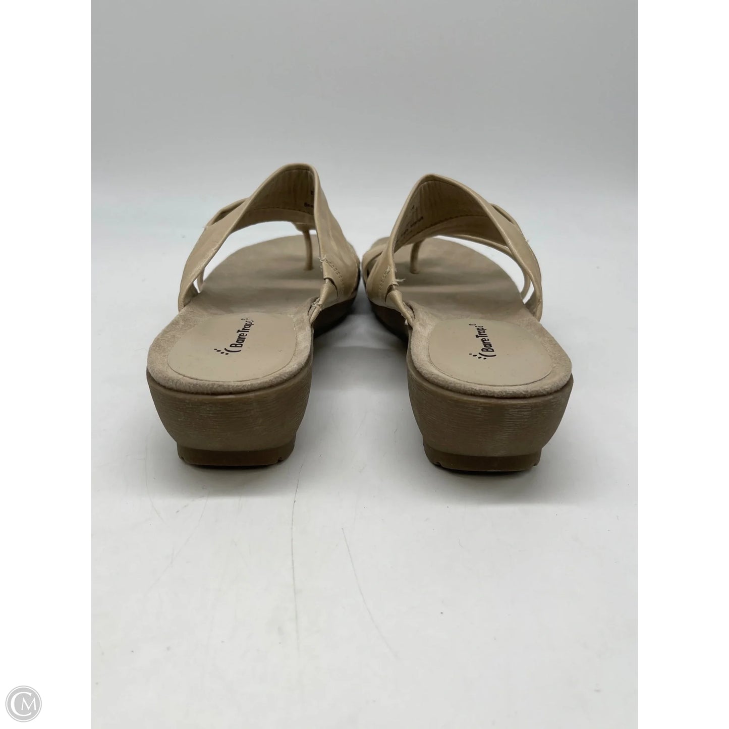Sandals Heels Wedge By Bare Traps In Tan, Size: 11
