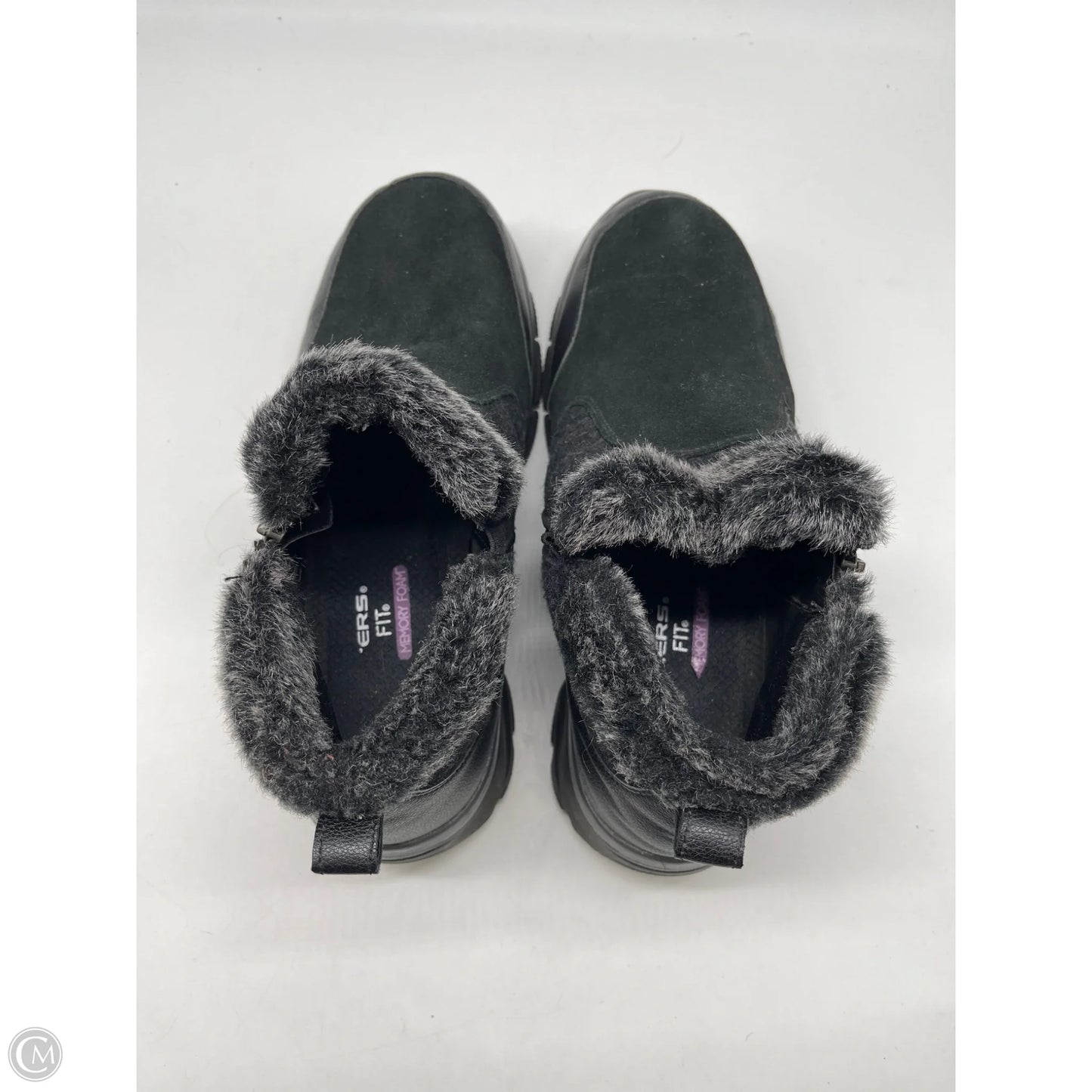 Boots Ankle Flats By Skechers In Black, Size: 11