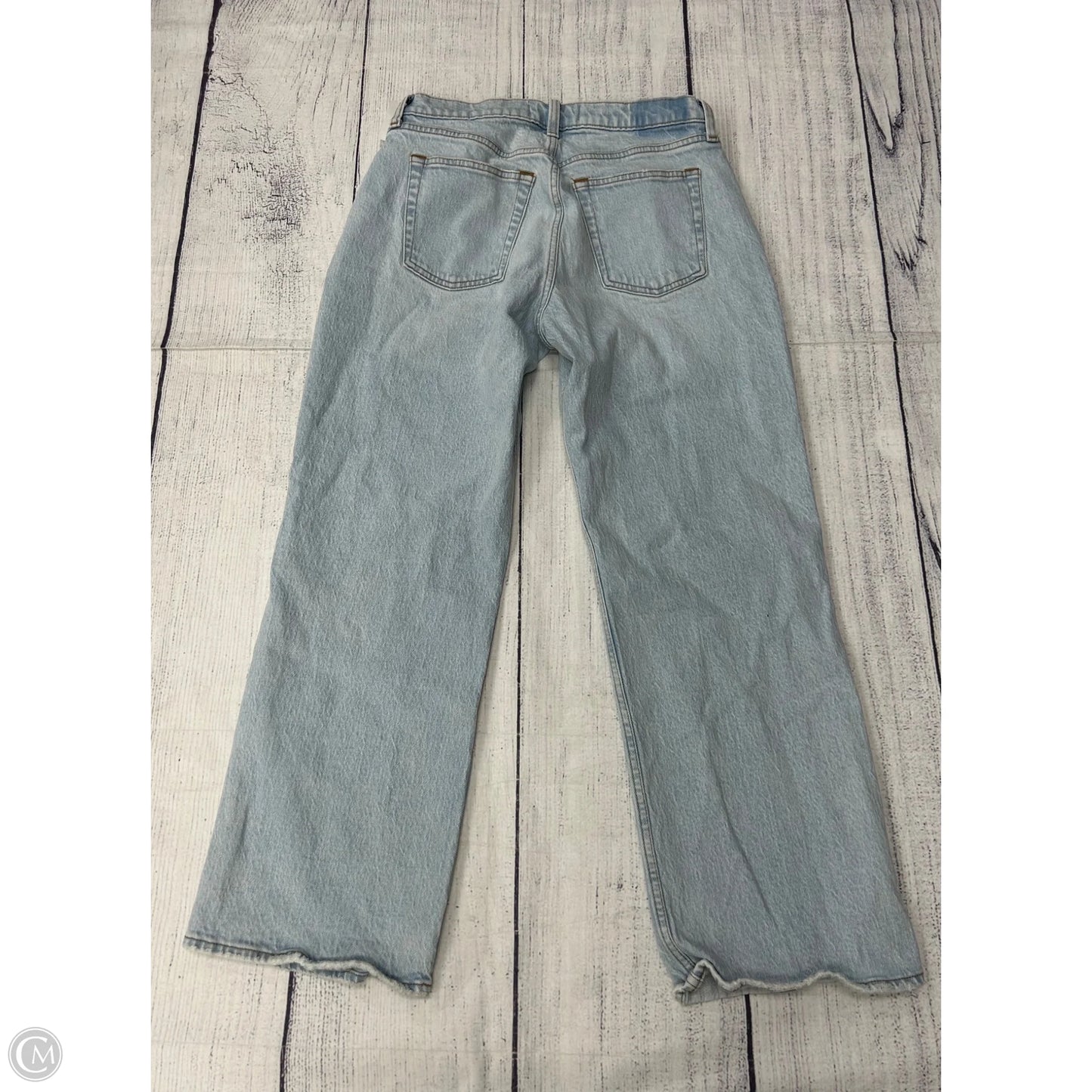 Jeans Straight By Abercrombie And Fitch In Blue Denim, Size: 2p