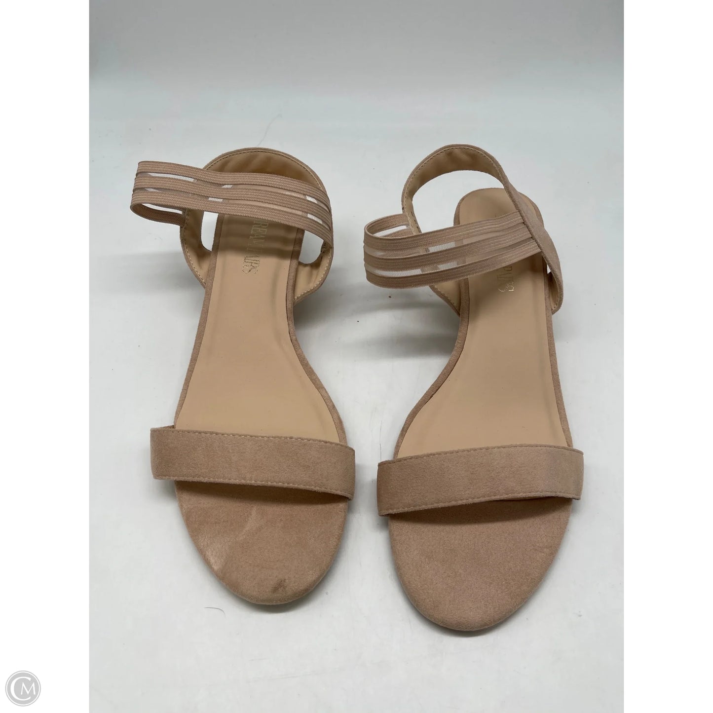 Sandals Heels Wedge By Dream Pairs In Tan, Size: 10