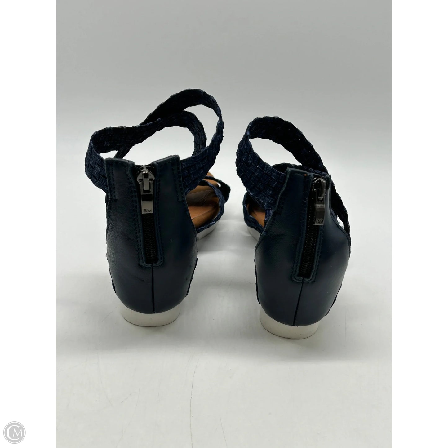 Sandals Heels Wedge By Bernie Mev In Blue, Size: 8.5
