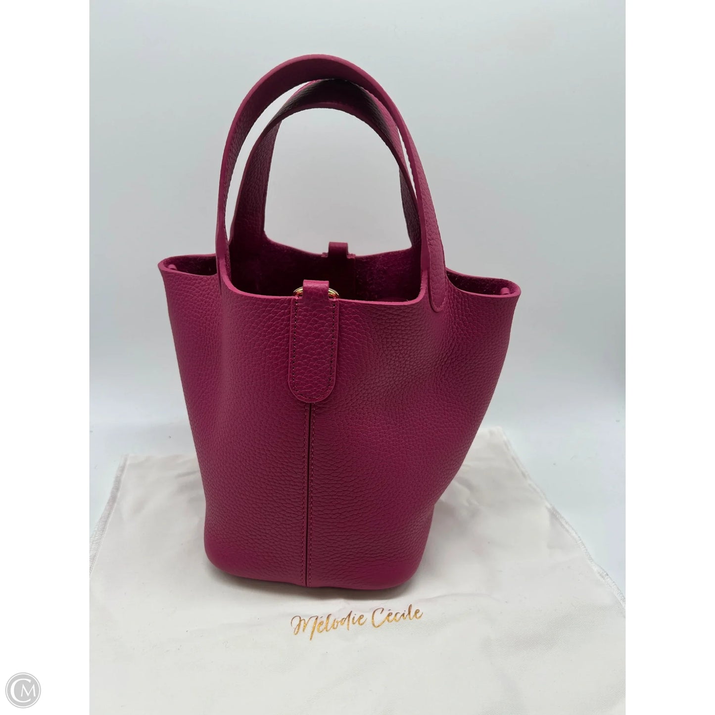 Handbag Leather By Clothes Mentor, Size: Medium