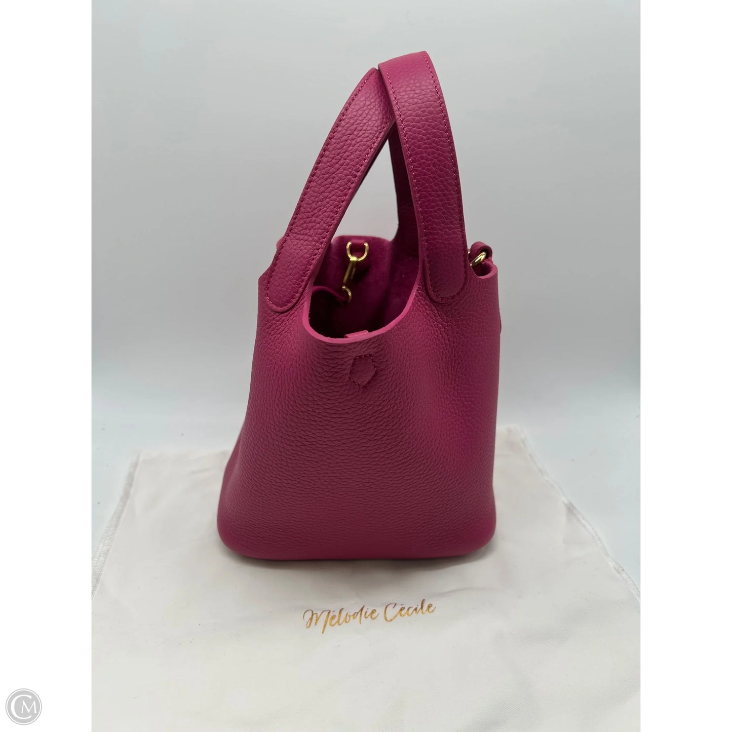 Handbag Leather By Clothes Mentor, Size: Medium