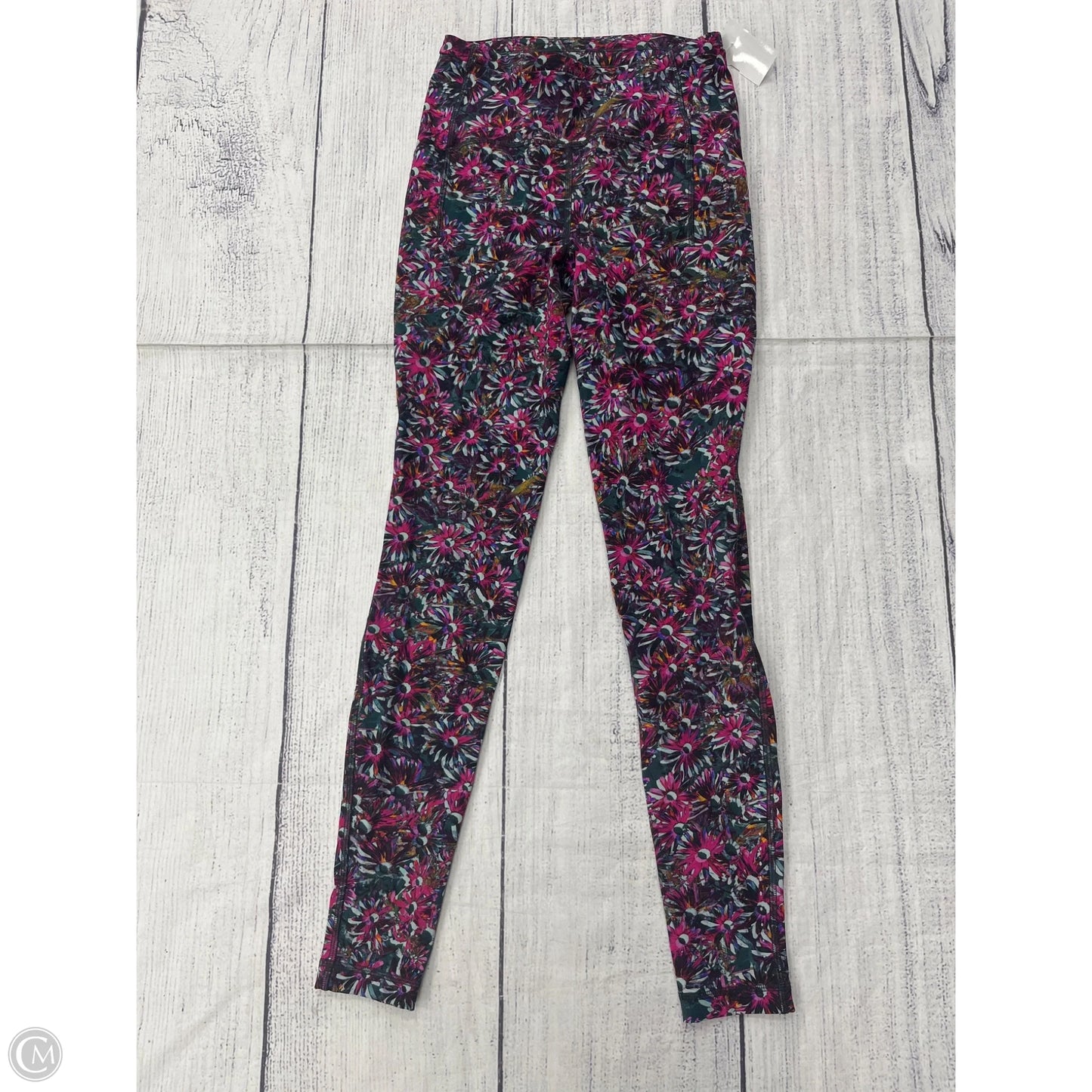 Athletic Leggings By Lululemon In Floral Print, Size: 4