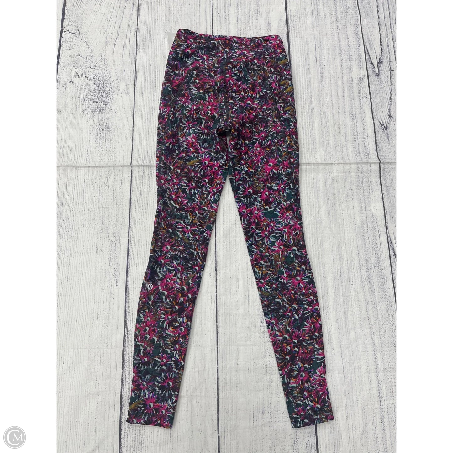 Athletic Leggings By Lululemon In Floral Print, Size: 4