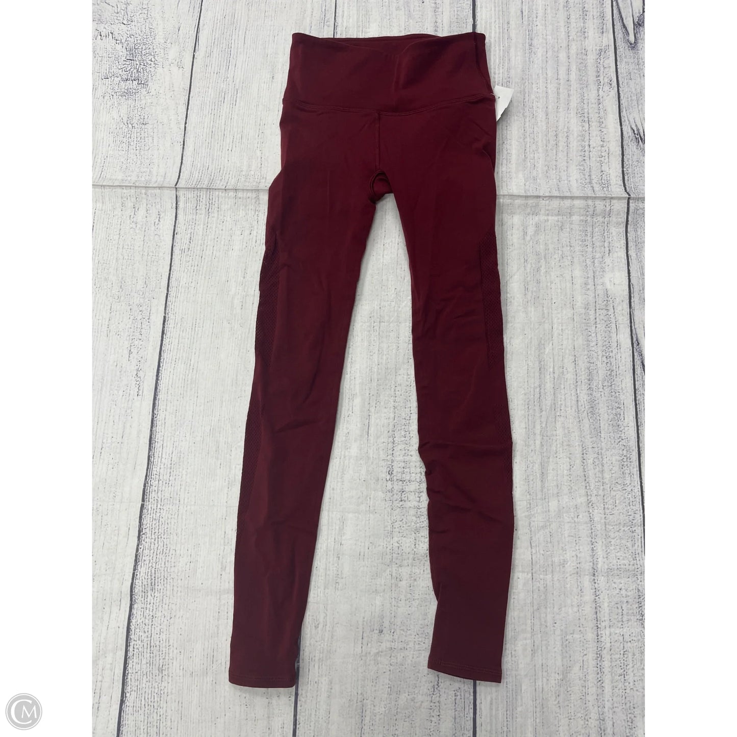Athletic Leggings By Lululemon In Red, Size: Xs