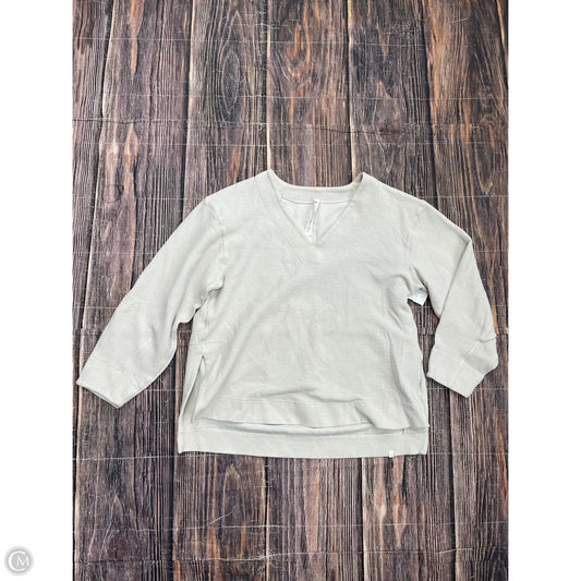 Athletic Sweatshirt Crewneck By Lululemon In Tan, Size: 4