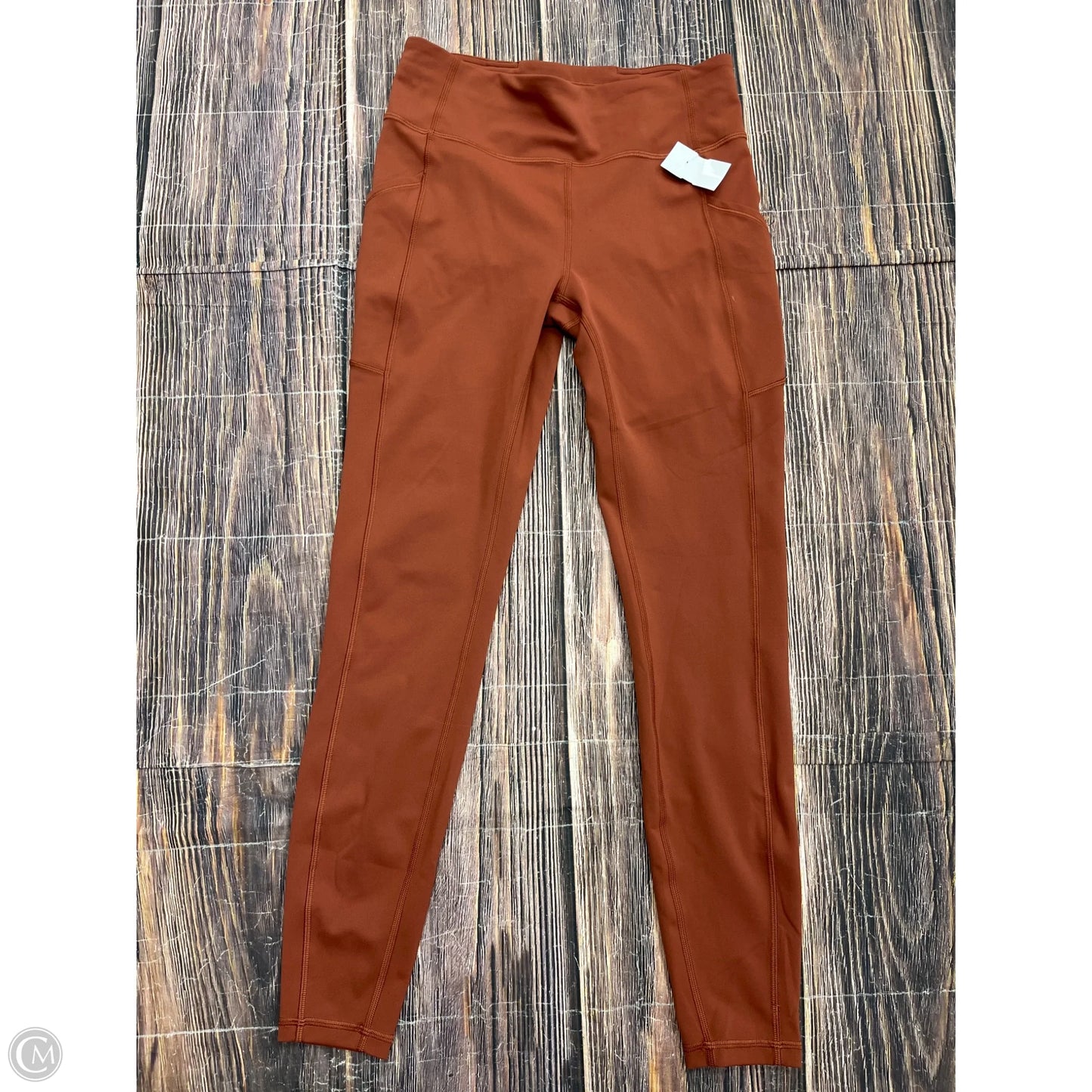 Athletic Leggings By Lululemon In Orange, Size: 8