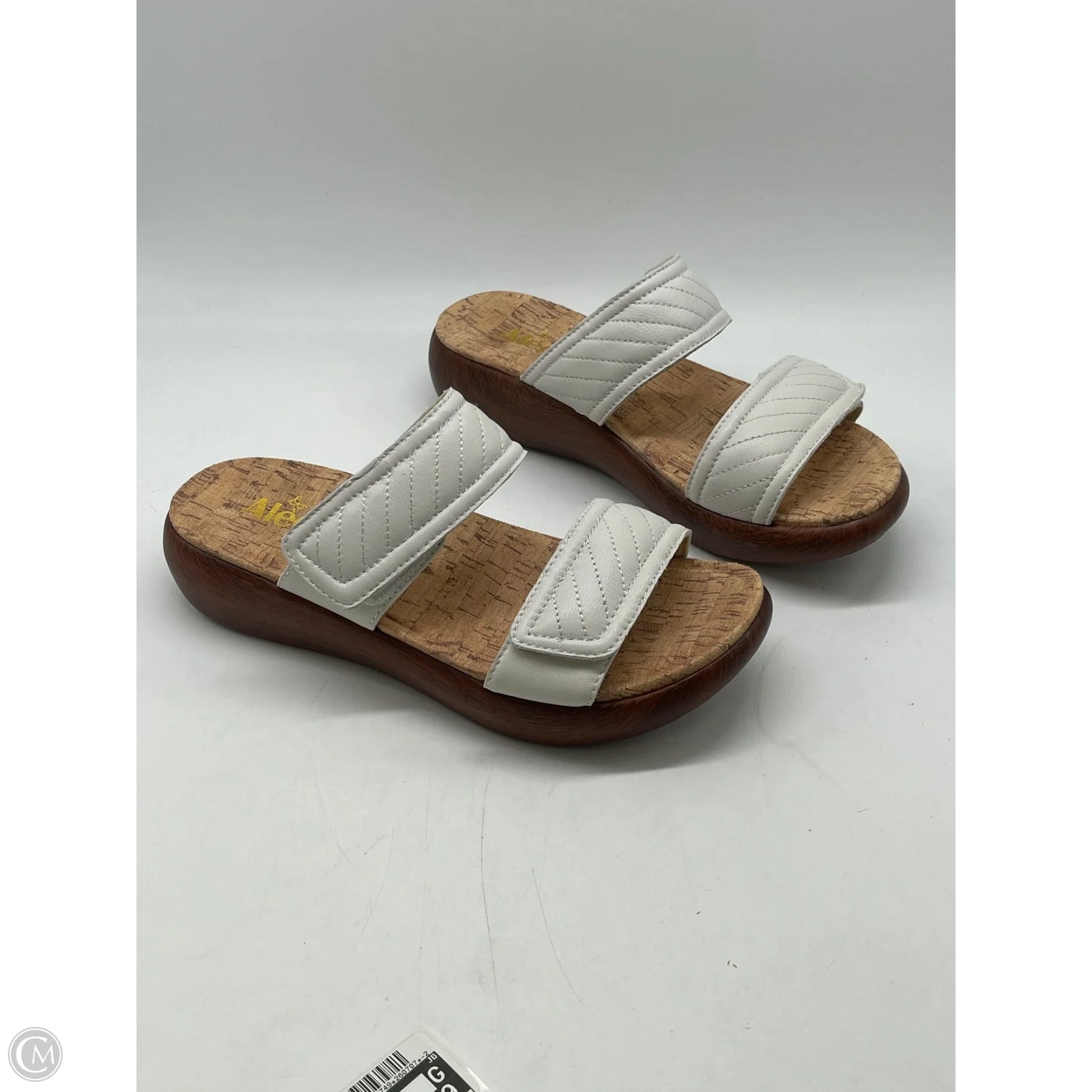 Sandals Heels Wedge By Alegria In White, Size: 7.5