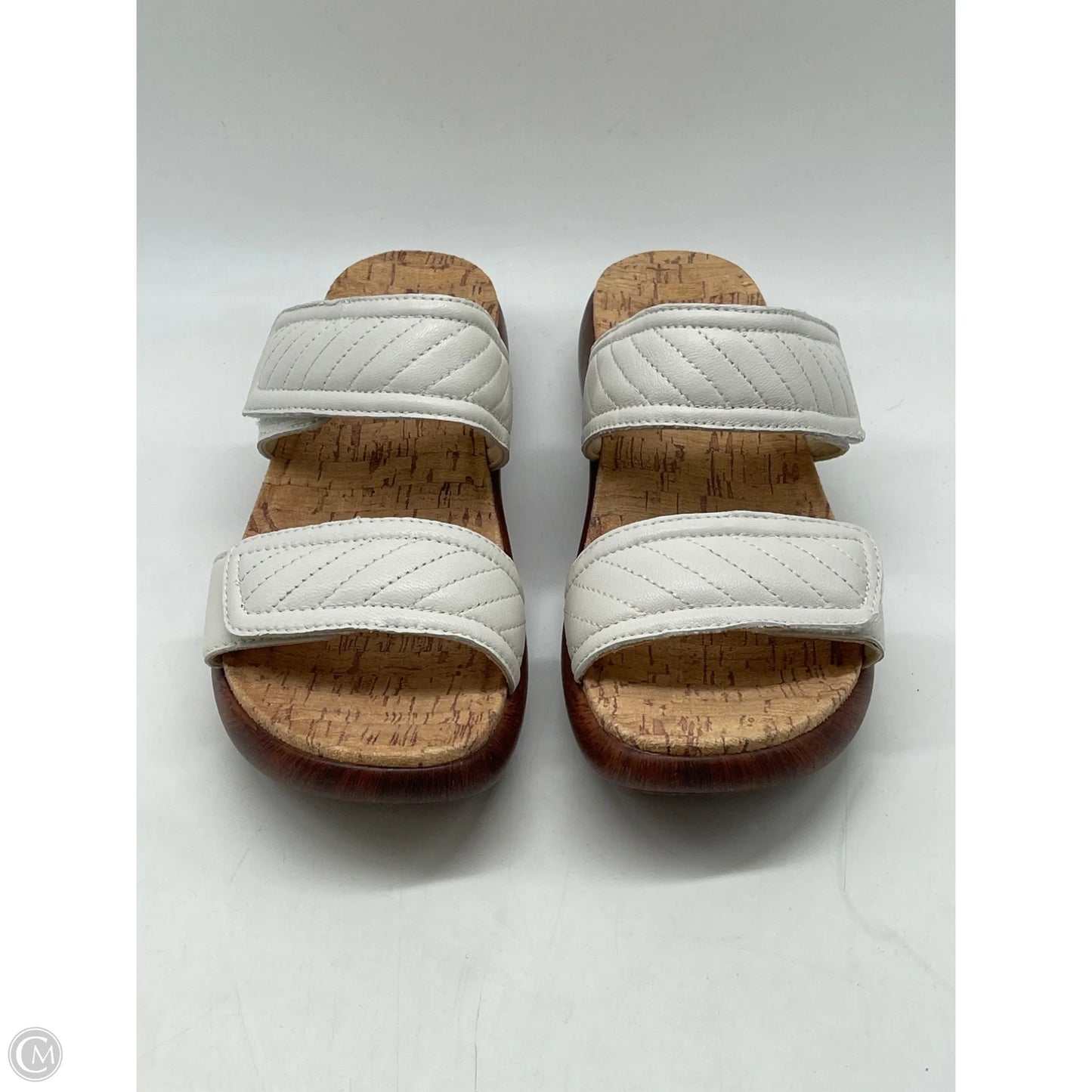 Sandals Heels Wedge By Alegria In White, Size: 7.5