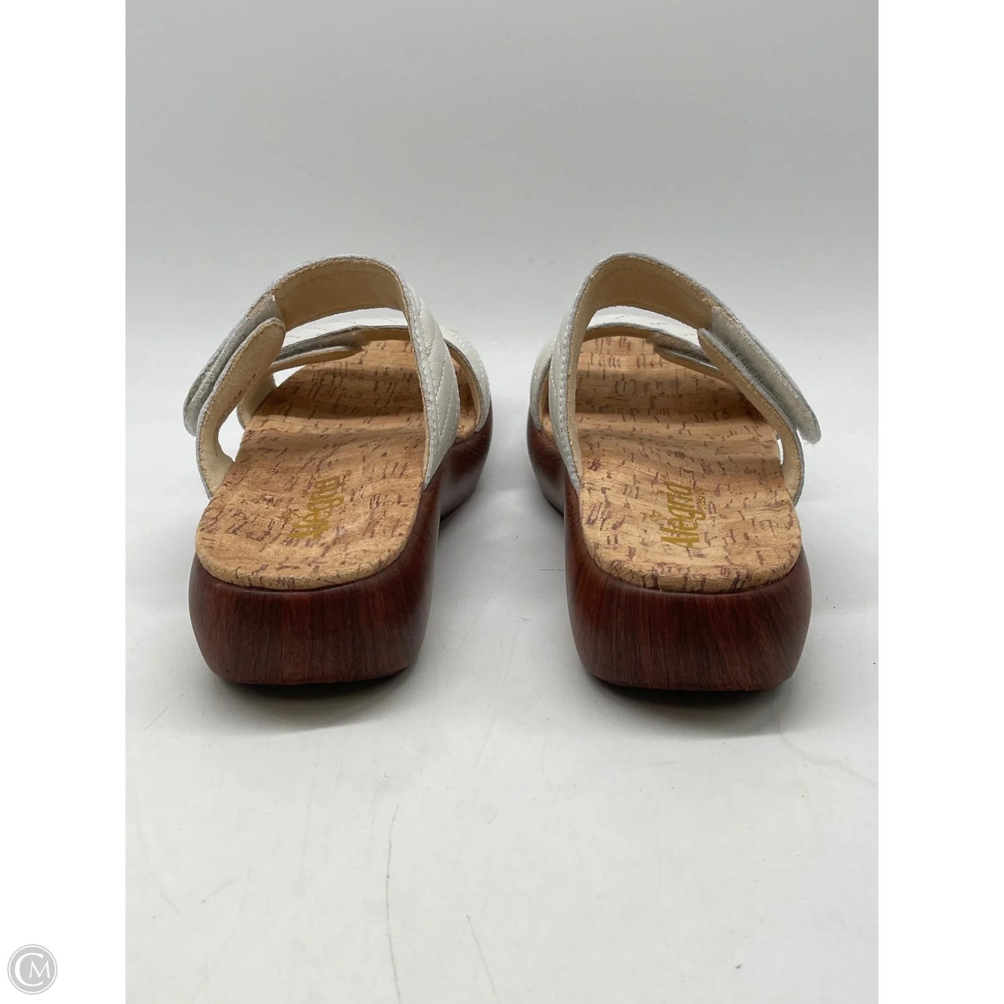 Sandals Heels Wedge By Alegria In White, Size: 7.5