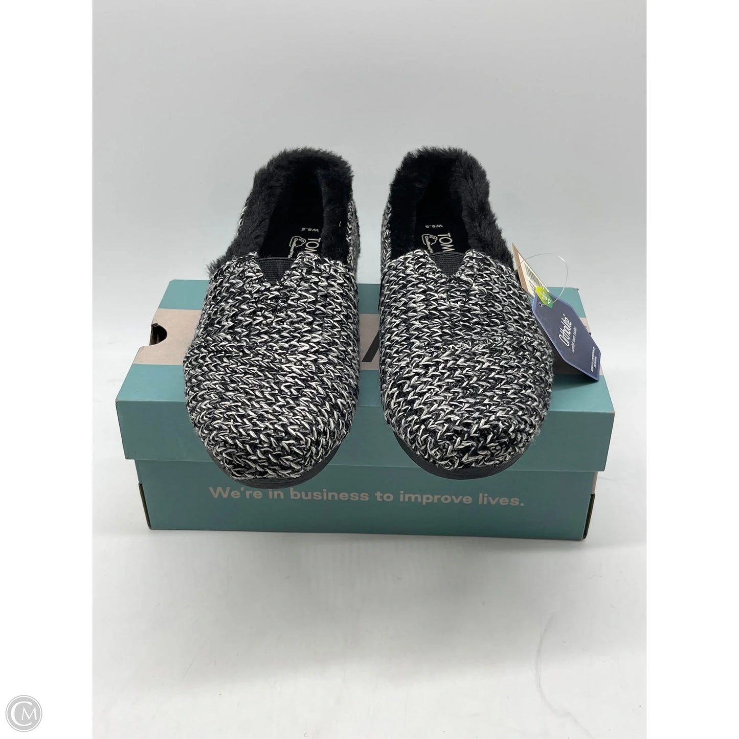 Shoes Flats By Toms In Black, Size: 6.5