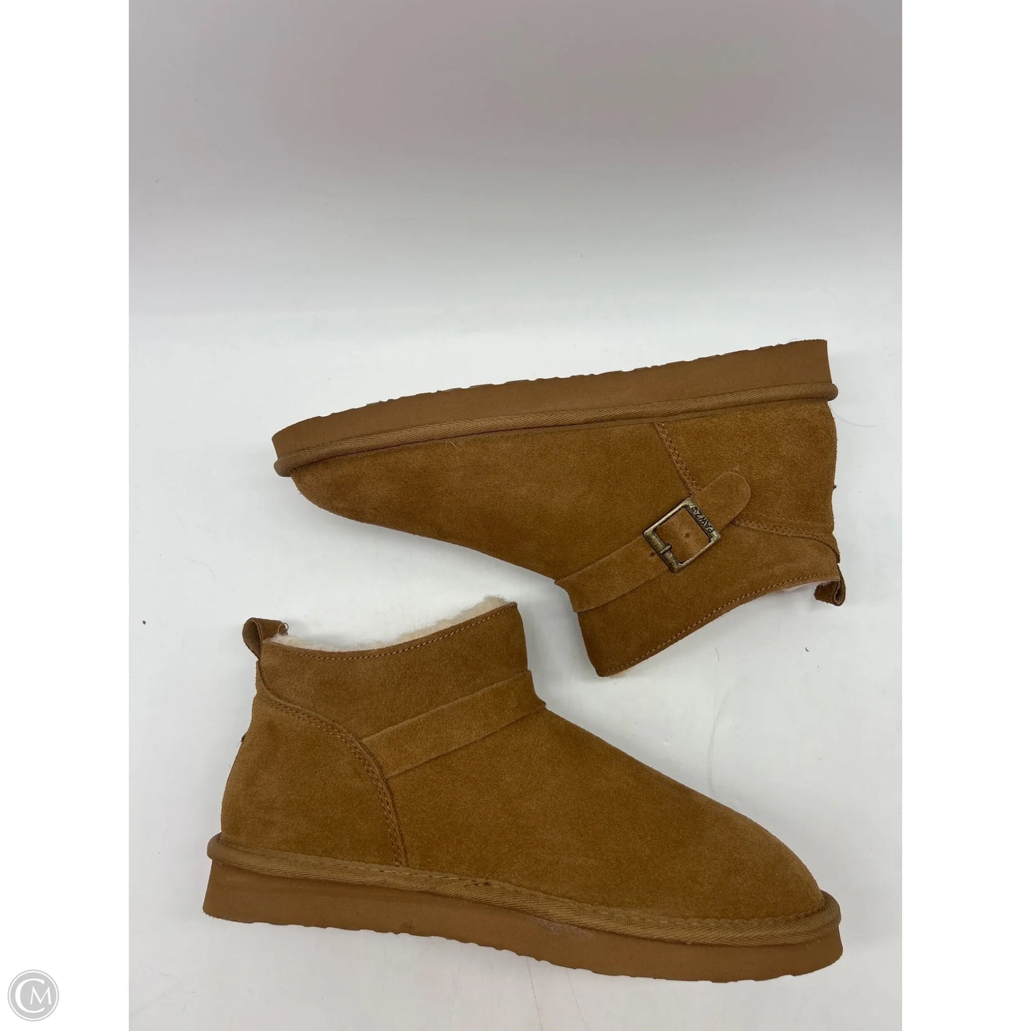 Boots Ankle Flats By Bearpaw In Brown, Size: 10