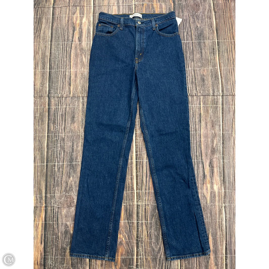 Jeans Straight By Abercrombie And Fitch In Blue Denim, Size: 4l