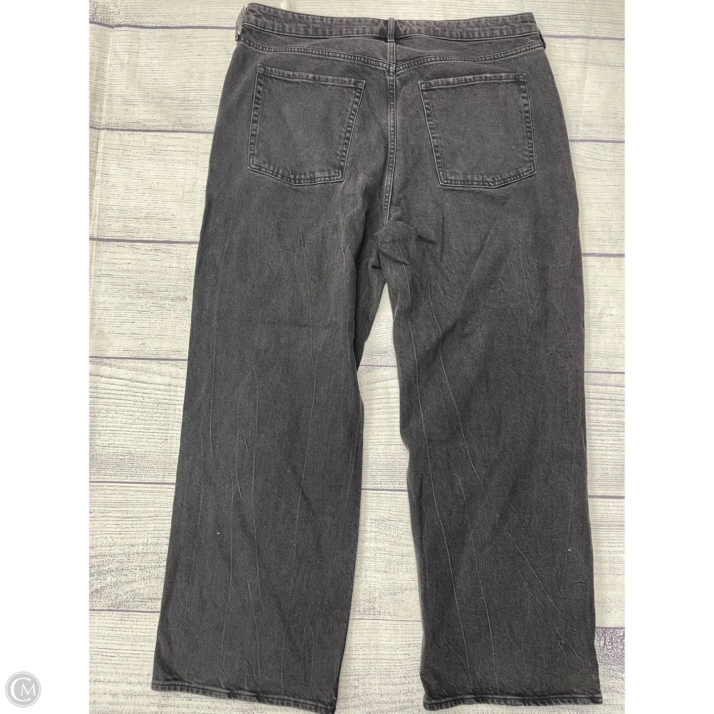Jeans Wide Leg By Old Navy In Black Denim, Size: 18