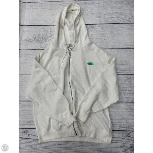 Sweatshirt Hoodie By Vintage Havana In White, Size: L