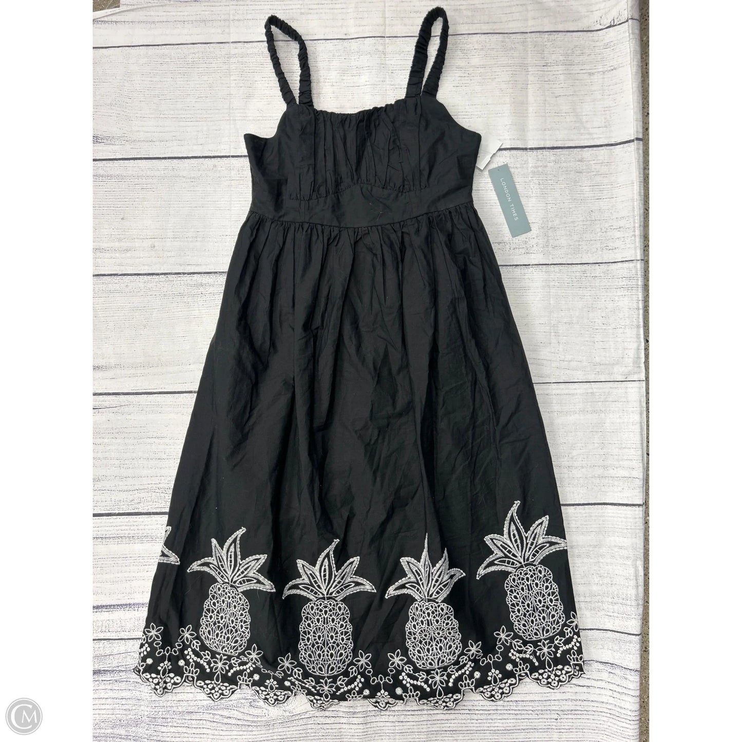 Dress Casual Midi By London Times In Black, Size: S