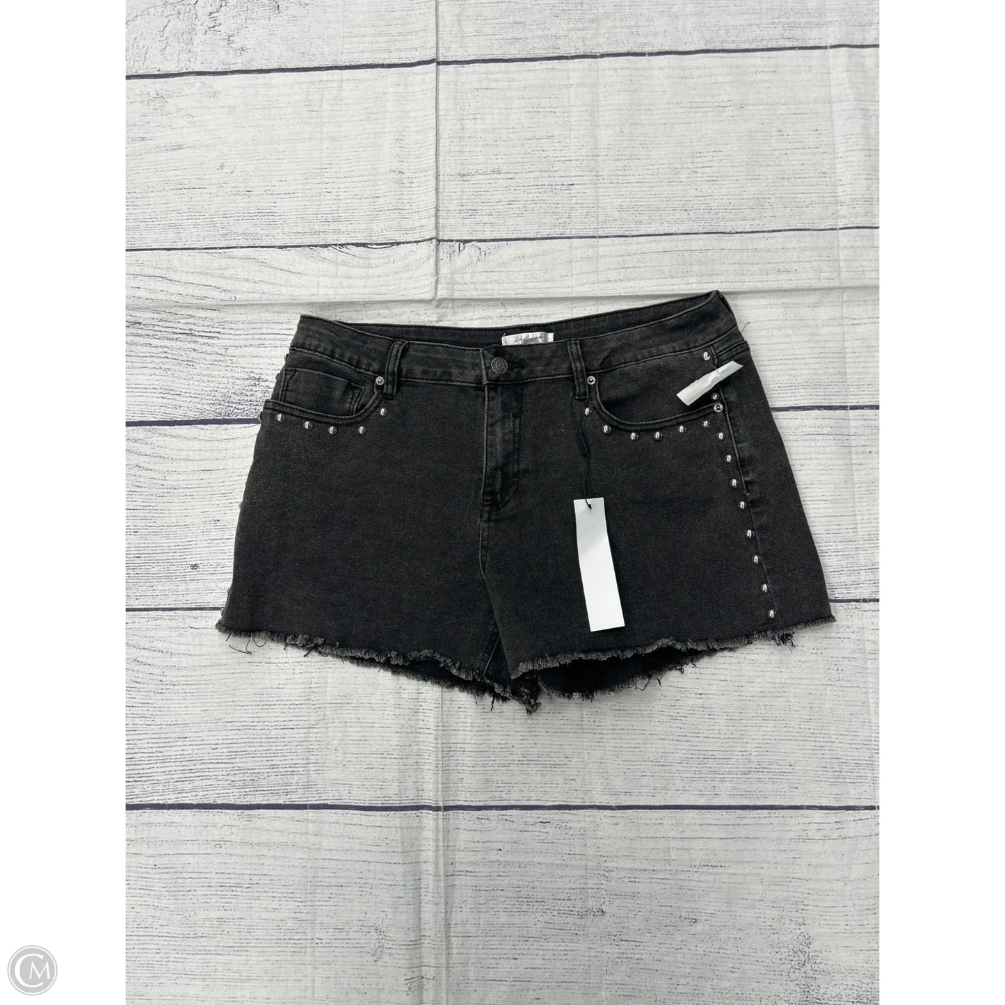 Shorts By Vigoss In Black Denim, Size: 10