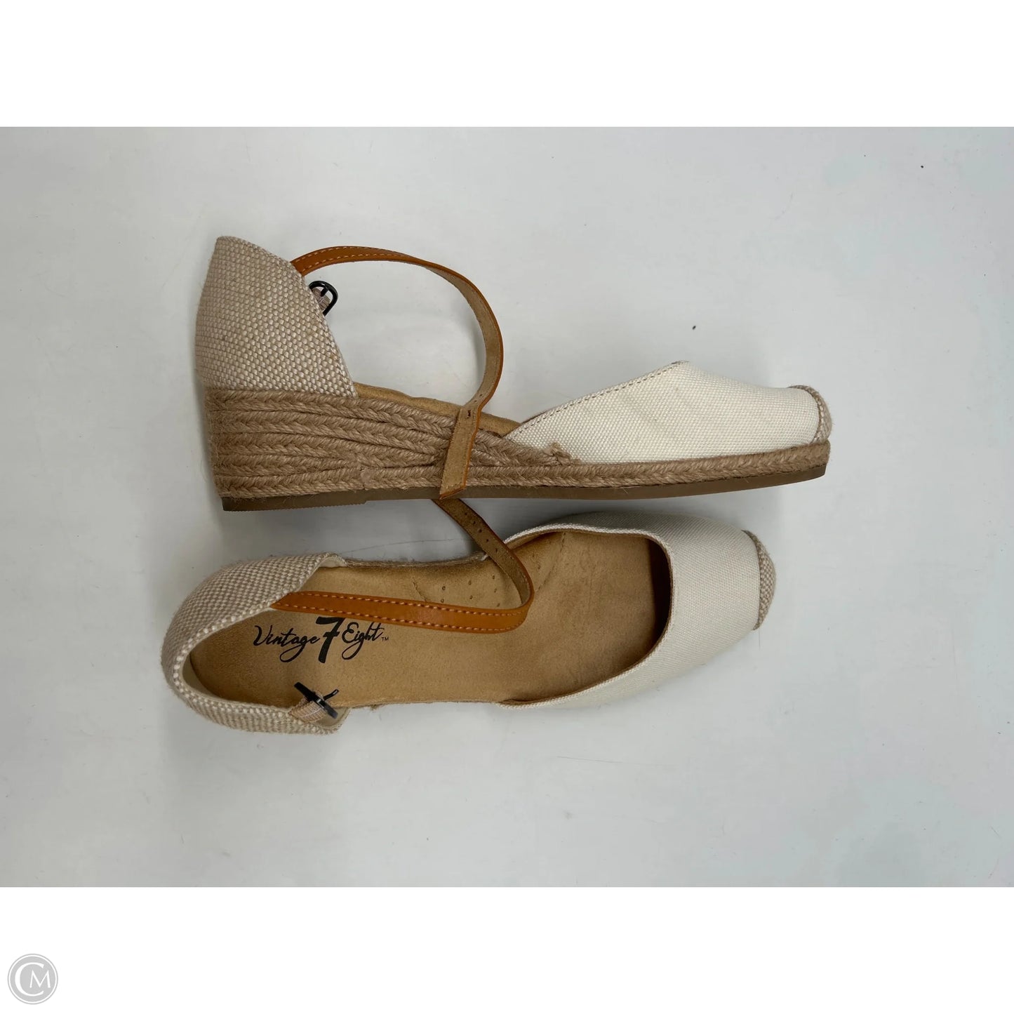 Shoes Heels Wedge By Clothes Mentor In White, Size: 8.5