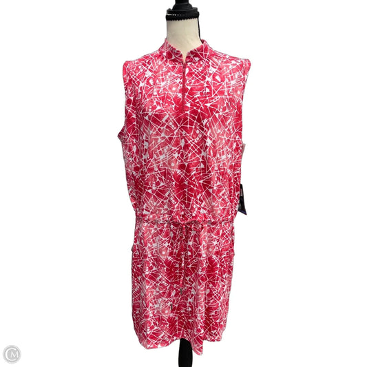 Athletic Dress By Ibkul In Red, Size: Xl
