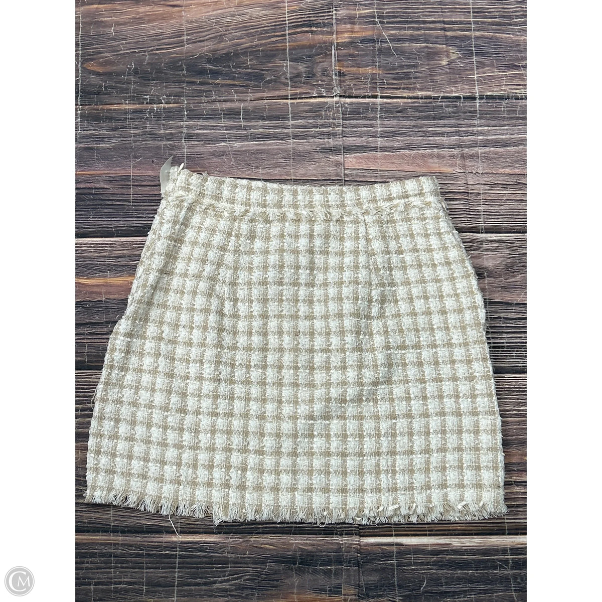 Skirt Mini & Short By Blu Pepper In Plaid Pattern, Size: L