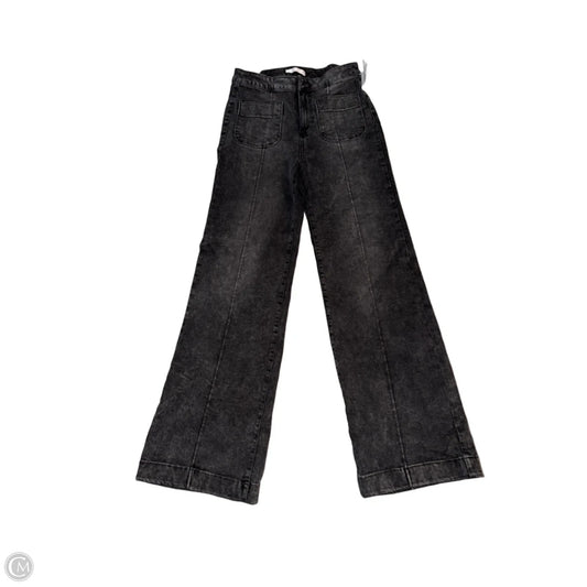 Jeans Wide Leg By Lc Lauren Conrad In Black Denim, Size: 6