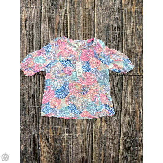 Top Short Sleeve Designer By Lilly Pulitzer In Multi-colored, Size: Xs
