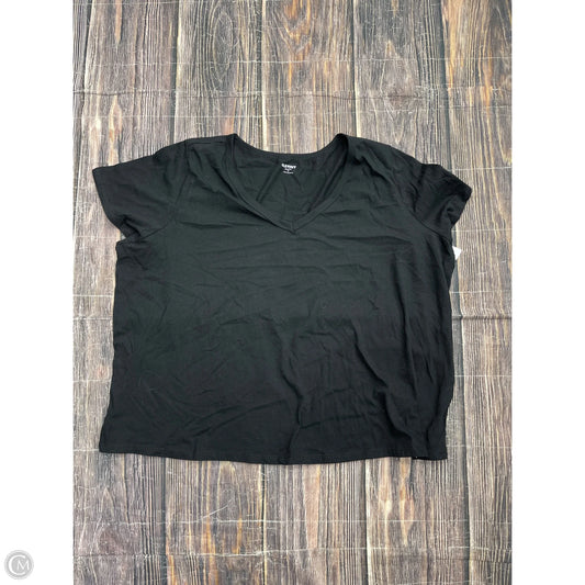 Top Short Sleeve Basic By Old Navy In Black, Size: 3x