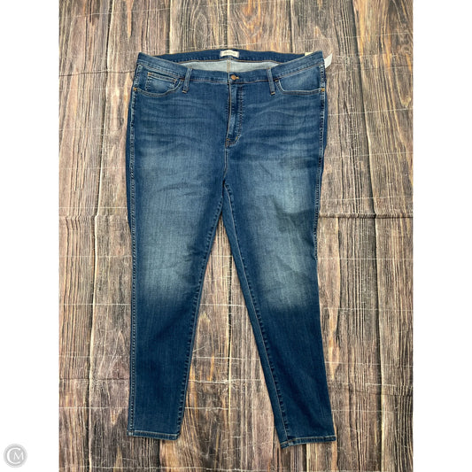 Jeans Skinny By Madewell In Blue Denim, Size: 20
