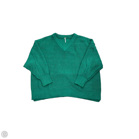 Sweater By Free People In Green, Size: Xl