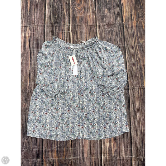 Top Long Sleeve By Rose And Olive In Floral Print, Size: 1x