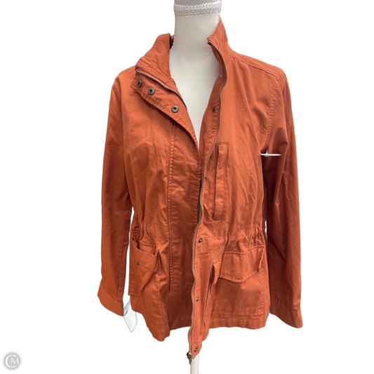 Jacket Utility By E&m In Orange, Size: S