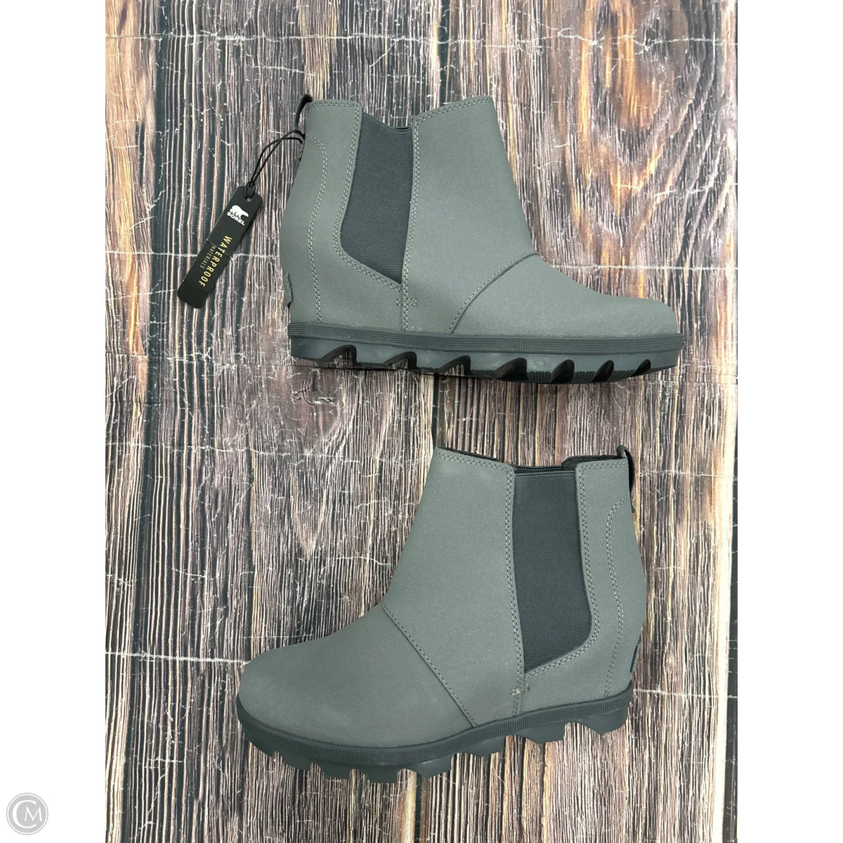 Boots Ankle Heels By Sorel In Grey, Size: 5