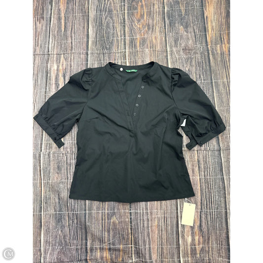 Top Short Sleeve By Halara In Black, Size: L